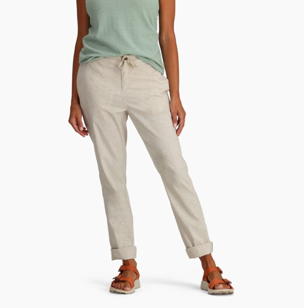 Royal Robbins Women's Hempline Tie Pants Size 4 Beige Drawstring NWT
